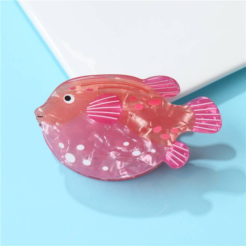 Seaside Nautical Fish Claw Clips