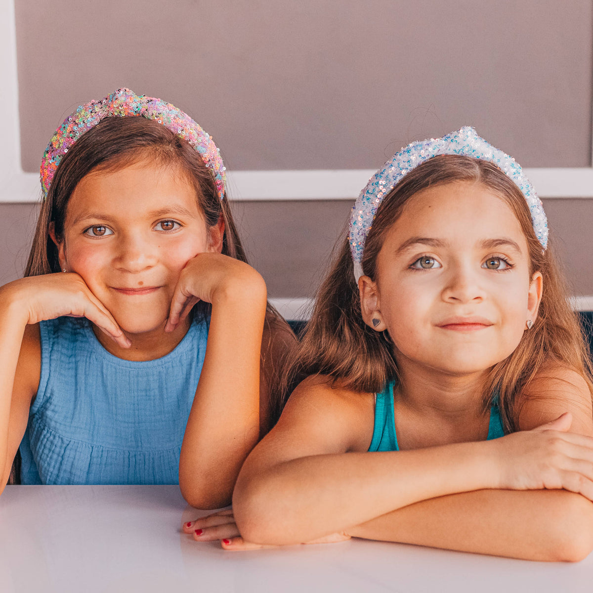 Kids Knotted Sequin Headband
