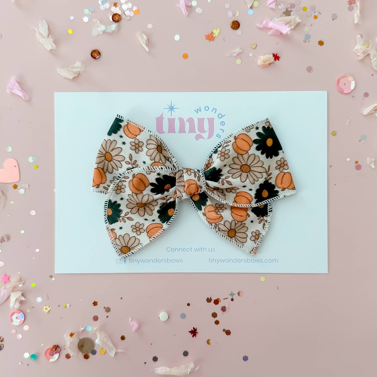 Halloween Pumpkin Floral Piggies