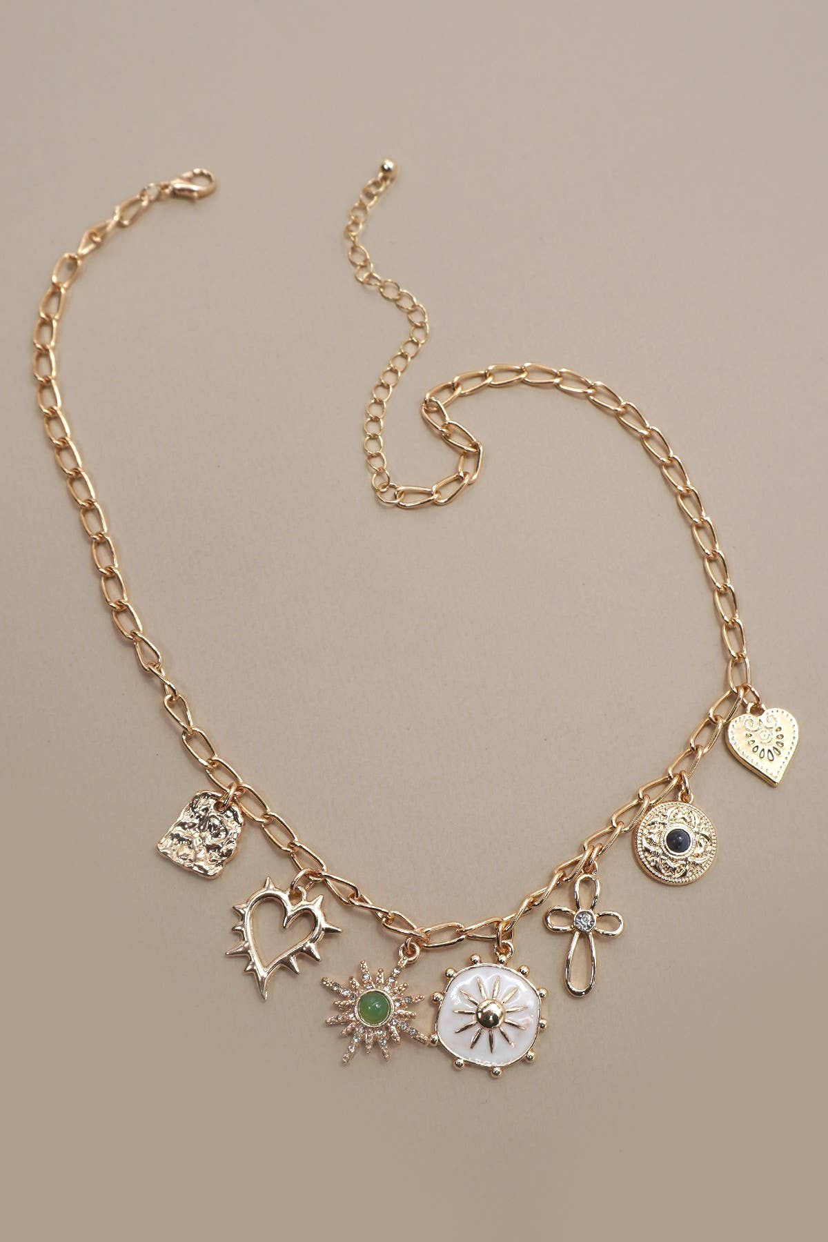 Sunny Faith Charm Necklace