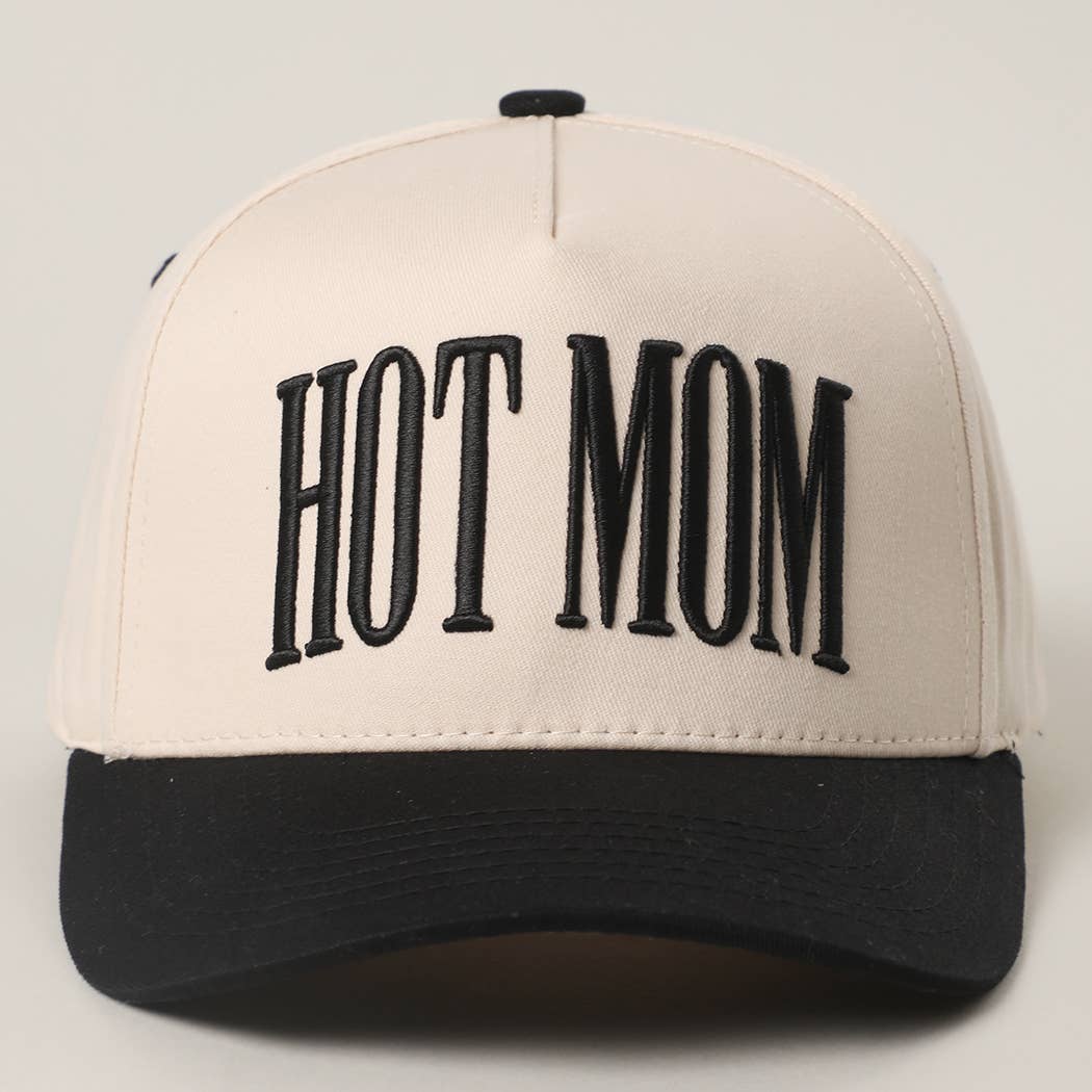 HOT MOM 3D Embroidered Trucker Hat