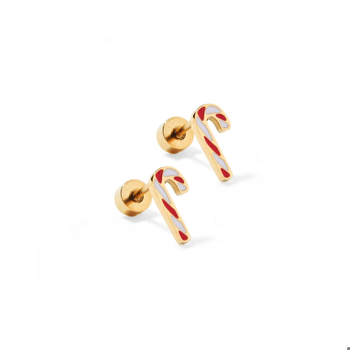 Screwback Stud Earrings - Peppermint Twist
