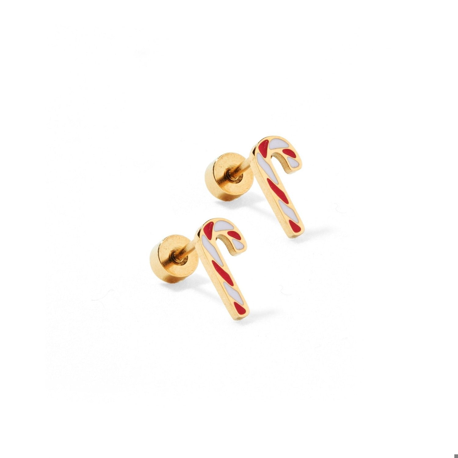 Screwback Stud Earrings - Peppermint Twist