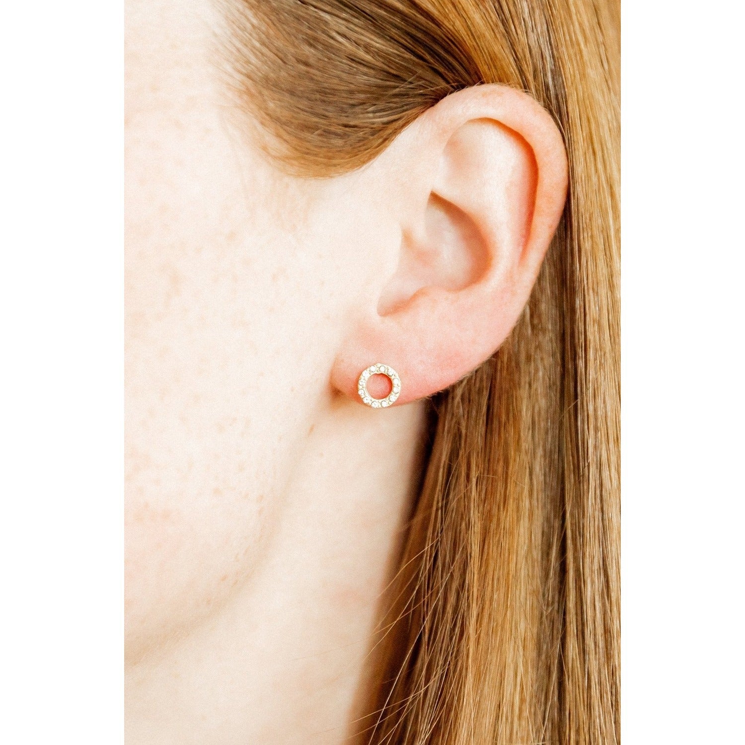 Screwback Stud Earrings - Lainey Gold