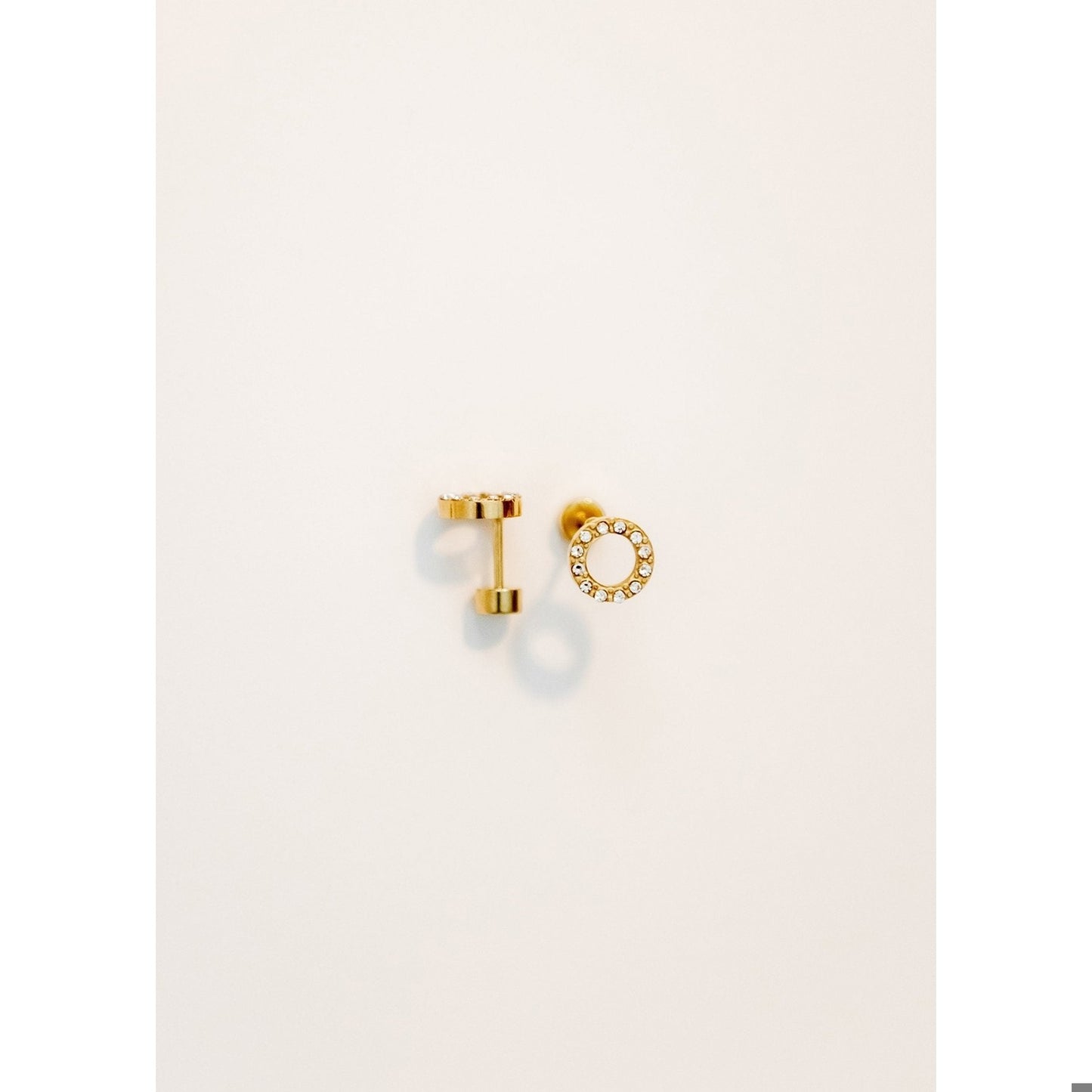 Screwback Stud Earrings - Lainey Gold