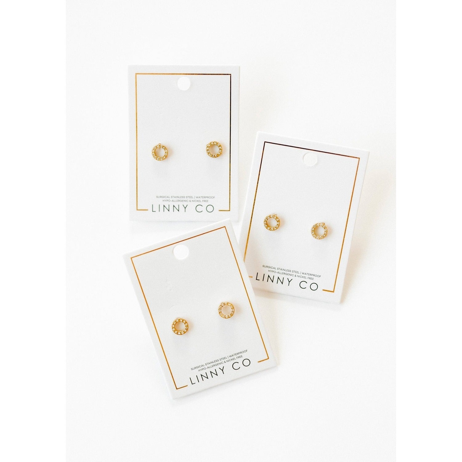 Screwback Stud Earrings - Lainey Gold