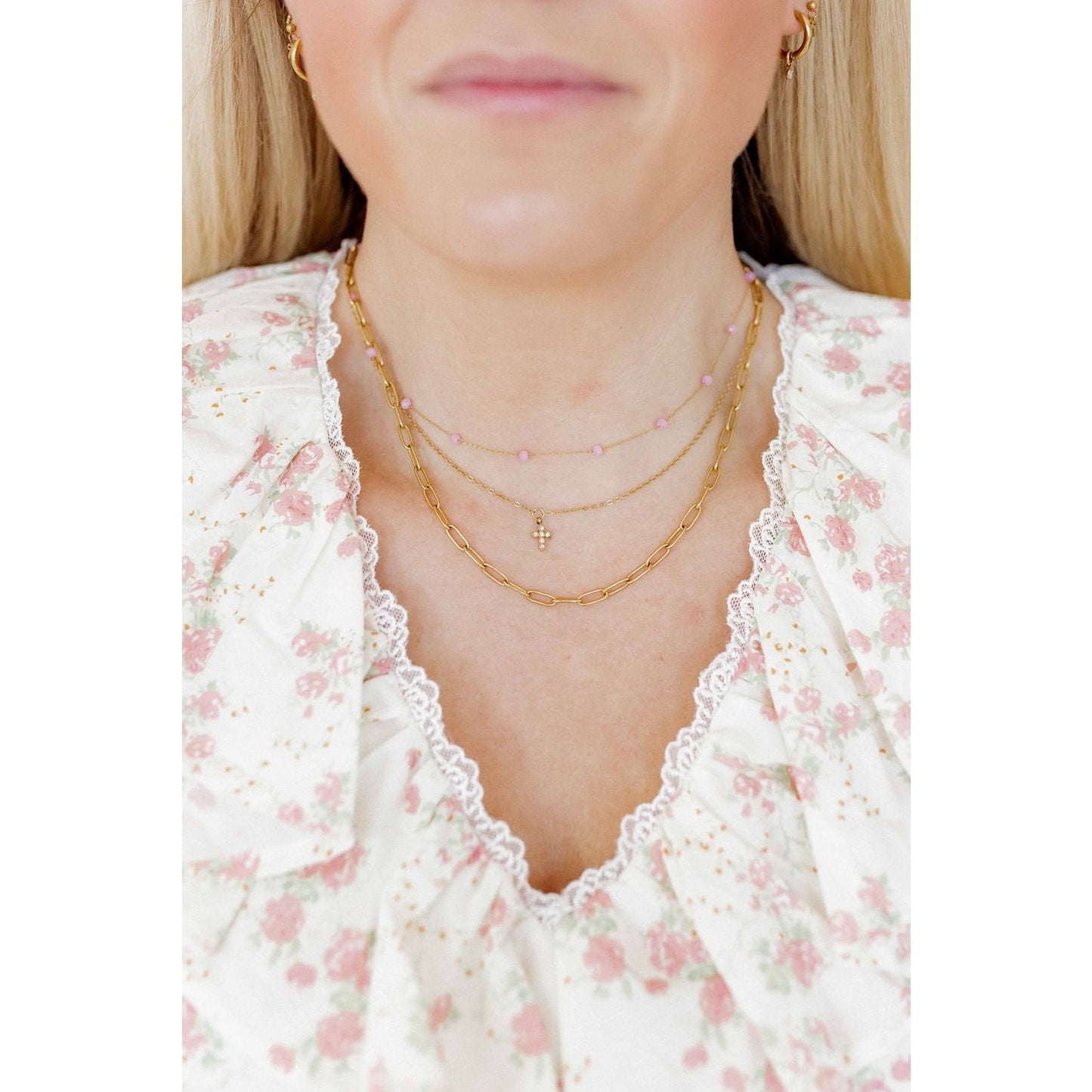 Necklace - Dabney Pink