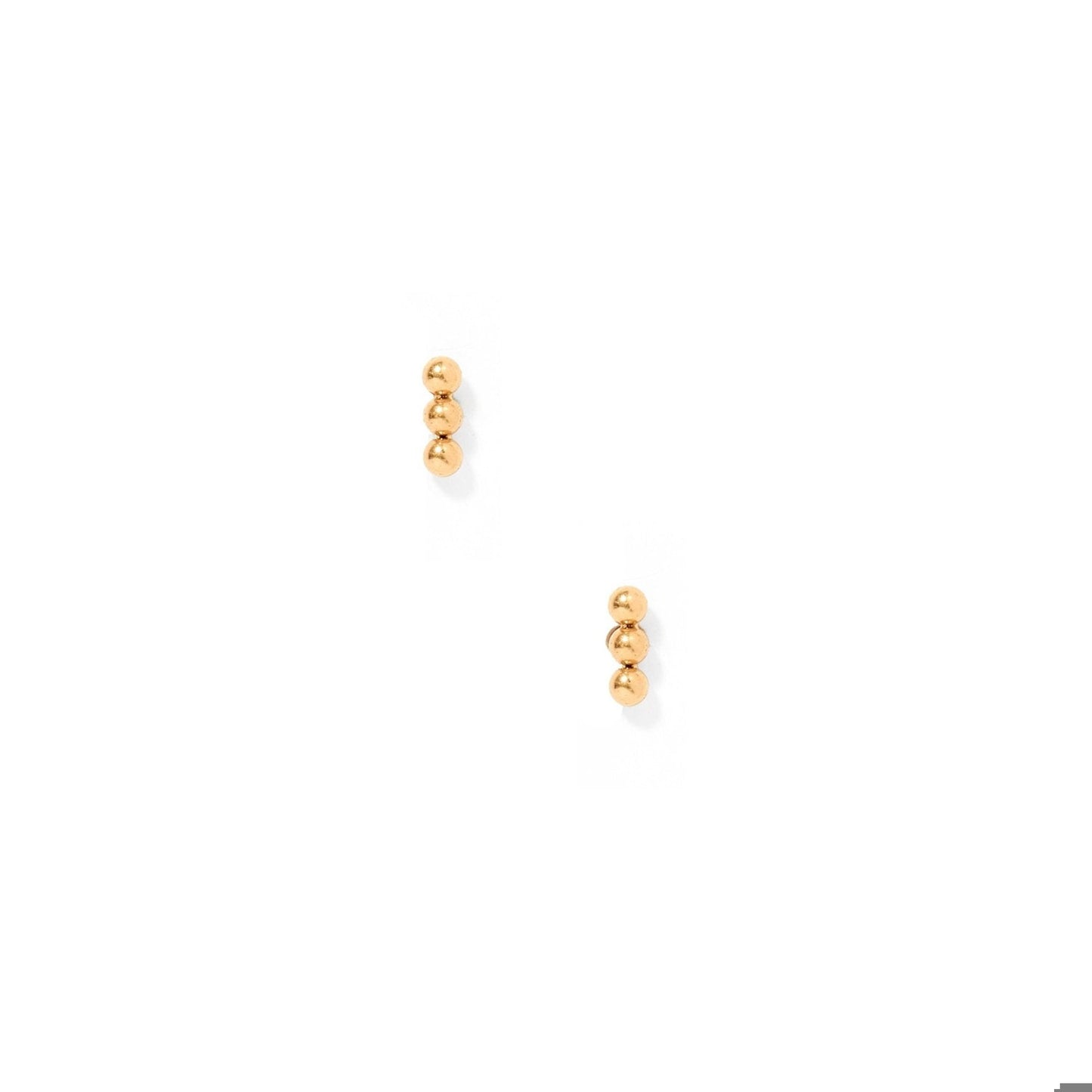 Screwback Stud Earrings - Micro Tally Gold