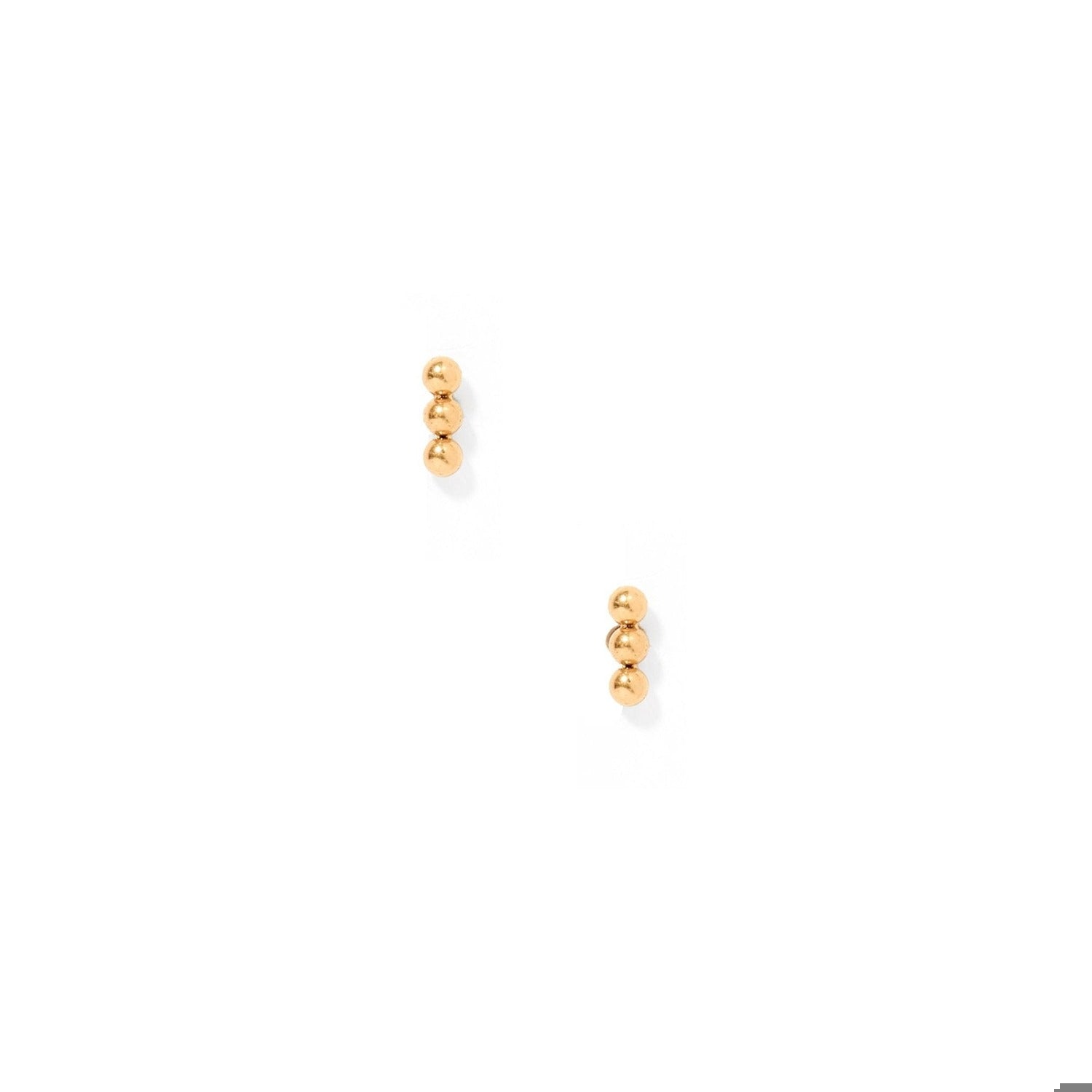 Screwback Stud Earrings - Micro Tally Gold