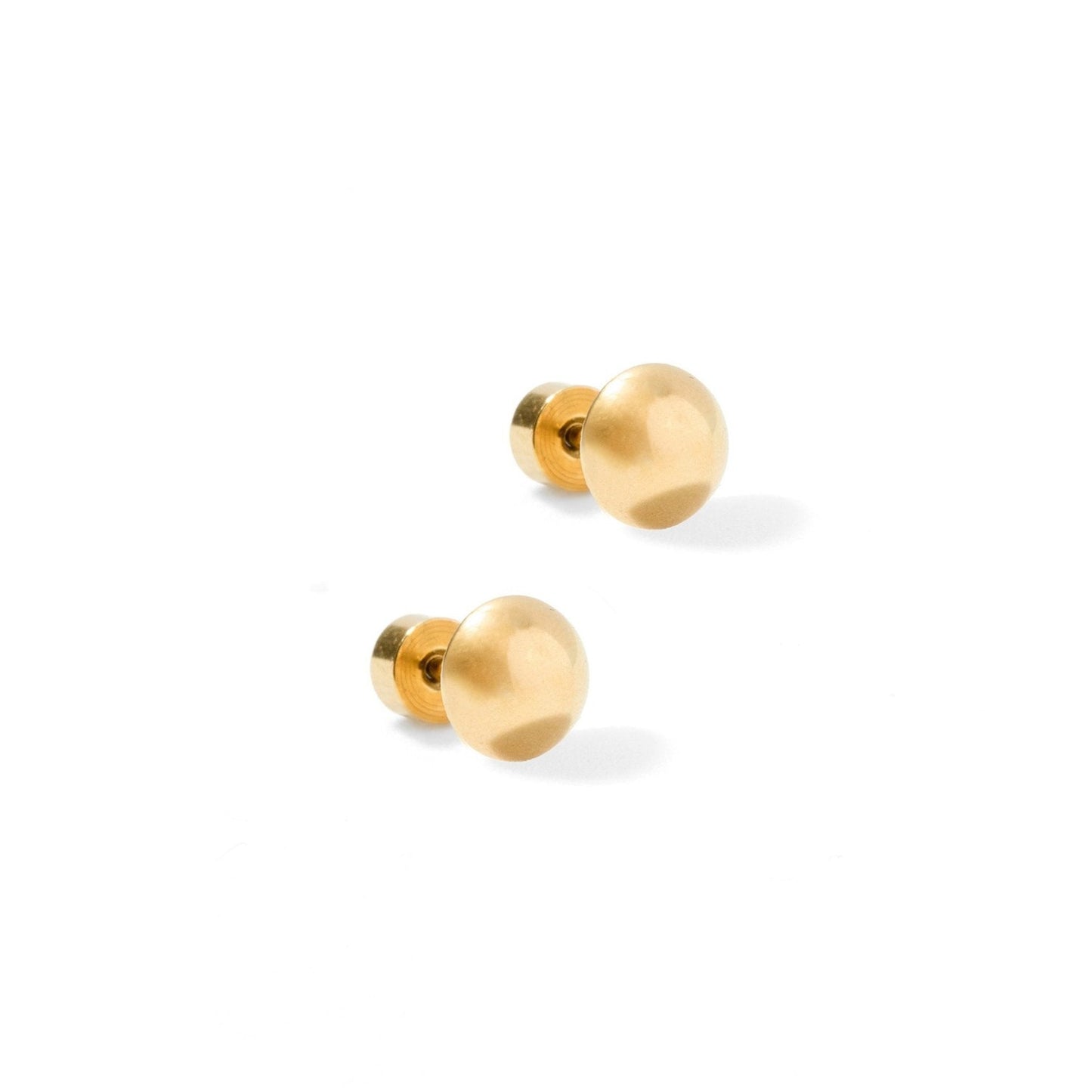 Screwback Stud Earrings - Vera Round 6mm