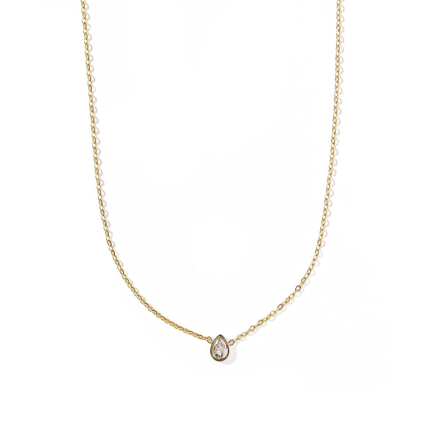 Necklace - Paloma Pear Drop Gold