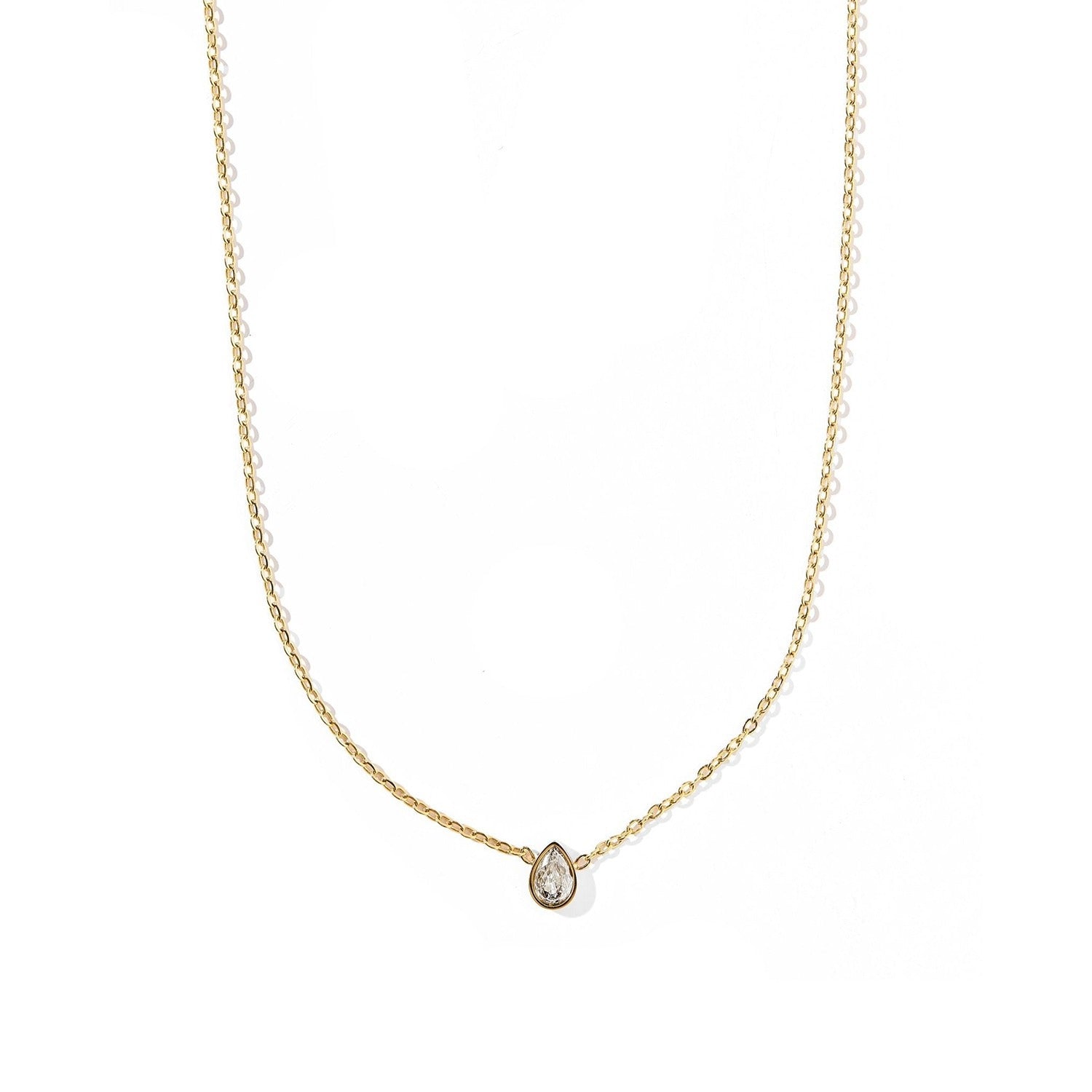 Necklace - Paloma Pear Drop Gold
