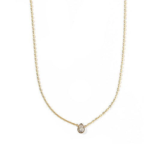 Necklace - Paloma Pear Drop Gold