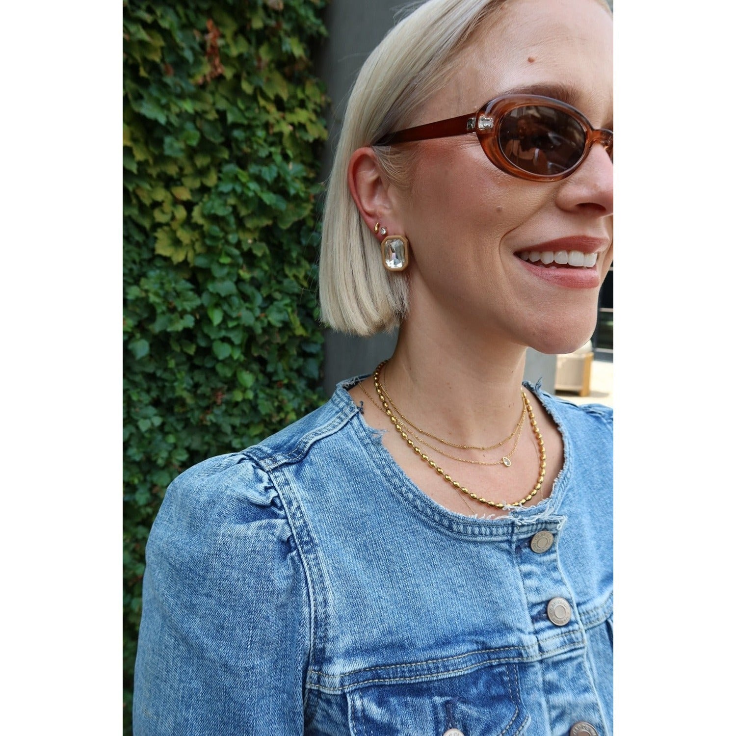 Necklace - Paloma Pear Drop Gold