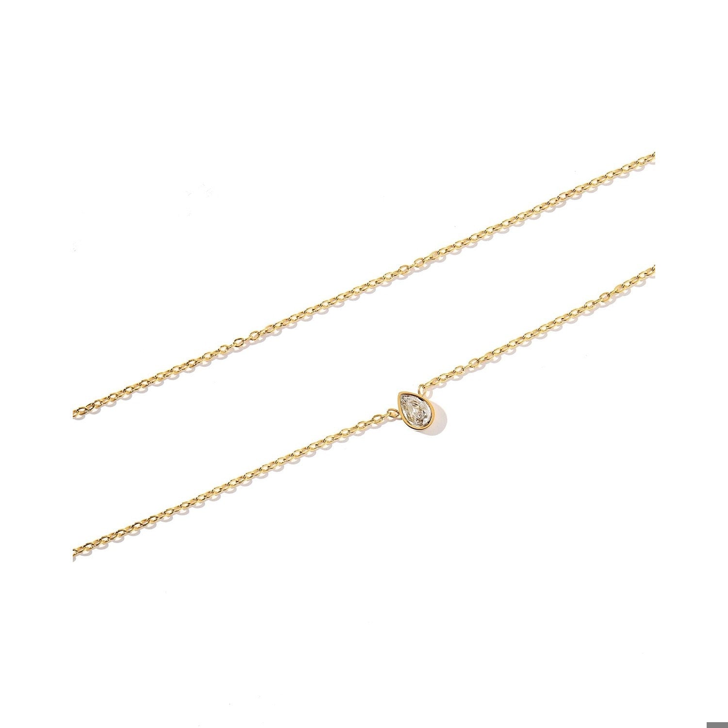 Necklace - Paloma Pear Drop Gold