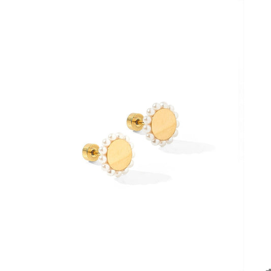 Screwback Stud Earrings - Alice Pearl