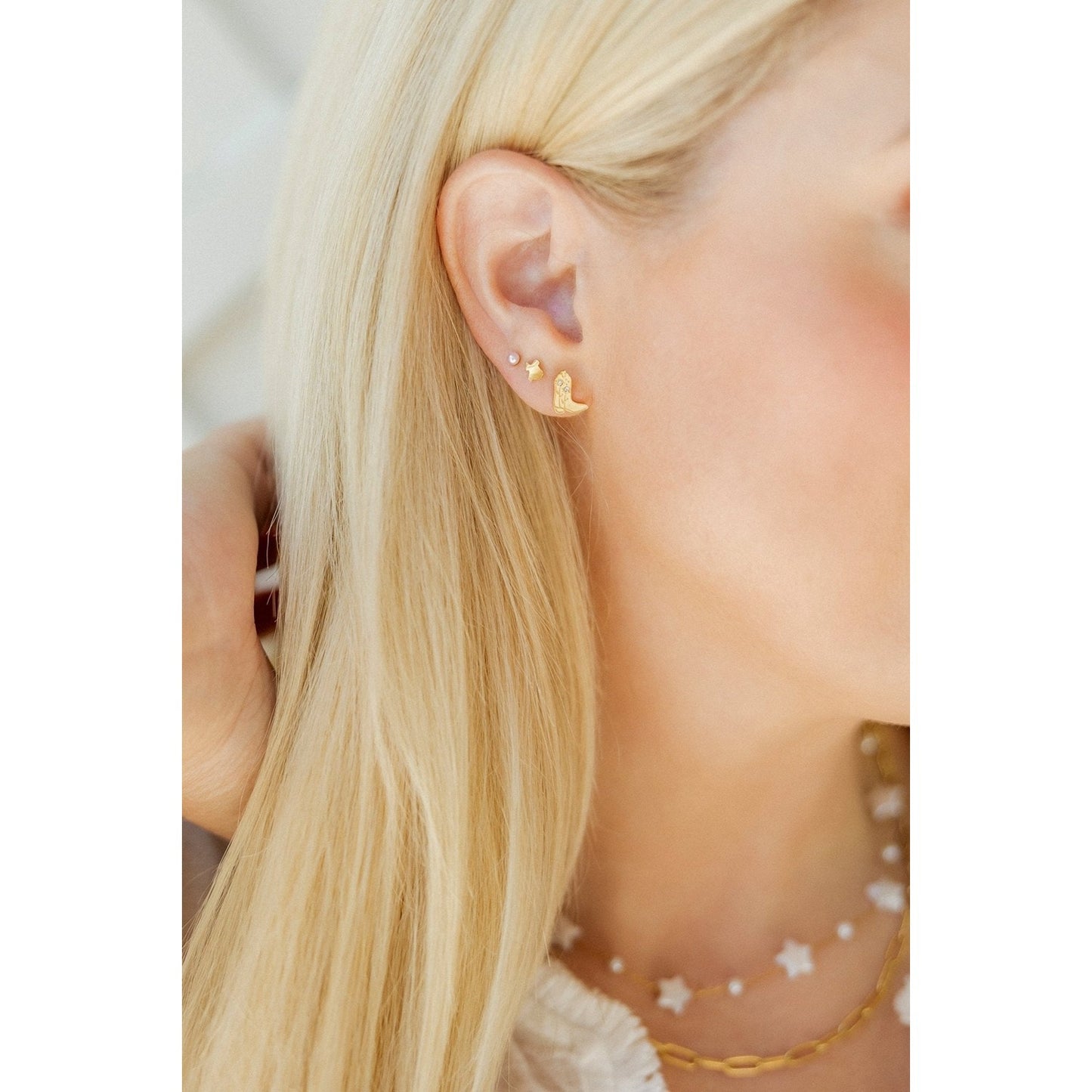 Screwback Stud Earrings - Payton Pearl Pink 3mm