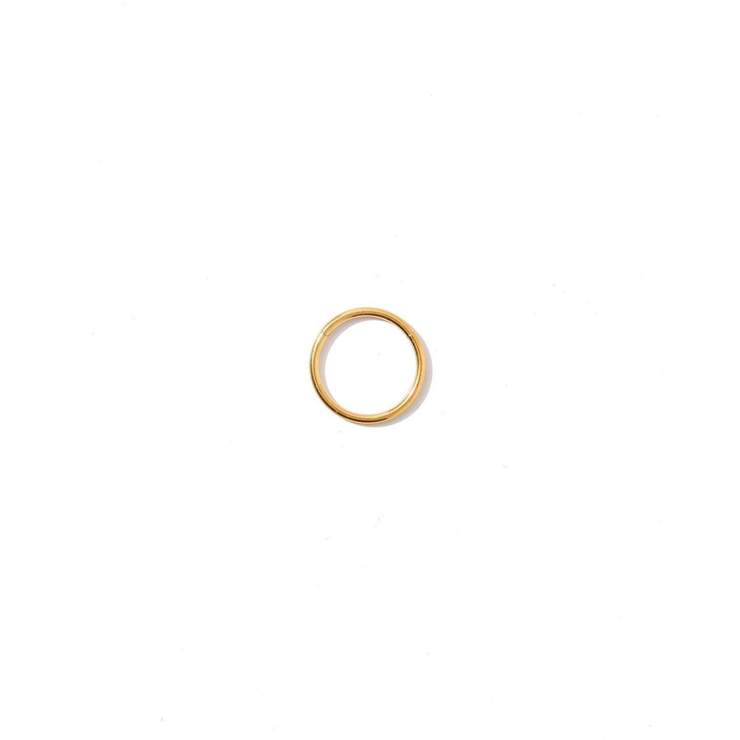 Huggie Infinity Hoop Earrings - Ava Gold 10mm
