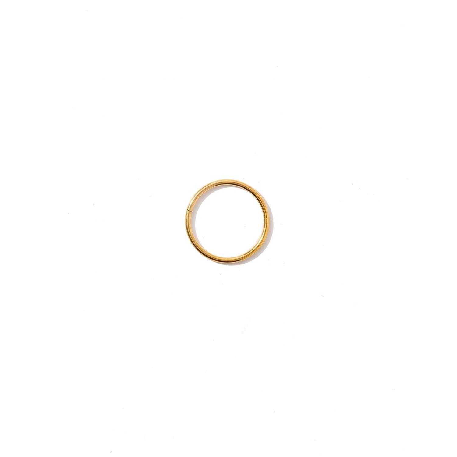 Huggie Infinity Hoop Earrings - Ava Gold 12mm