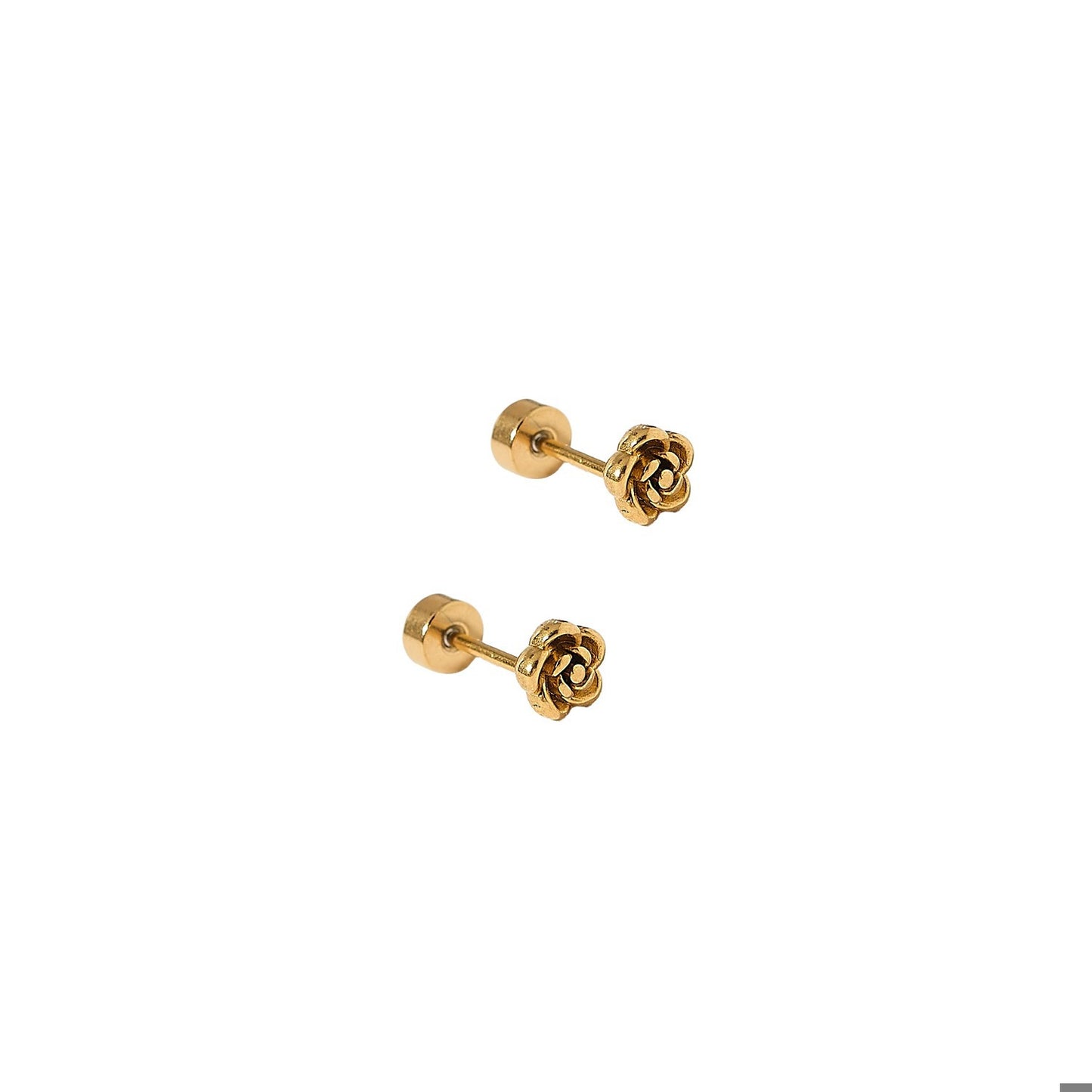 Screwback Stud Earrings - Rose Gold