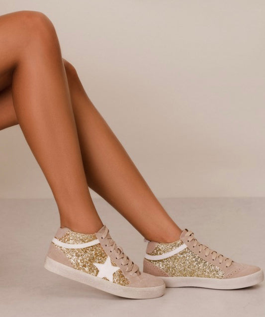 Daisy Gold Glitter Sneaker